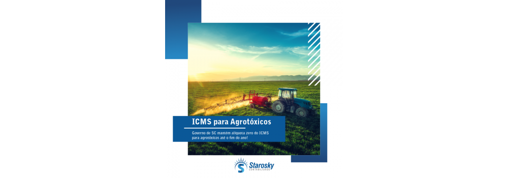 Governo de SC mantém alíquota zero do ICMS para agrotóxicos até o fim do ano!