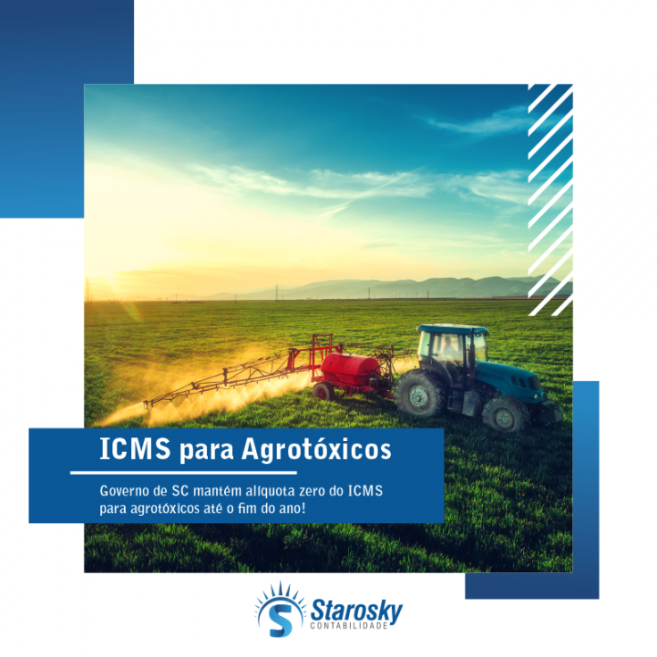 Governo de SC mantém alíquota zero do ICMS para agrotóxicos até o fim do ano!
