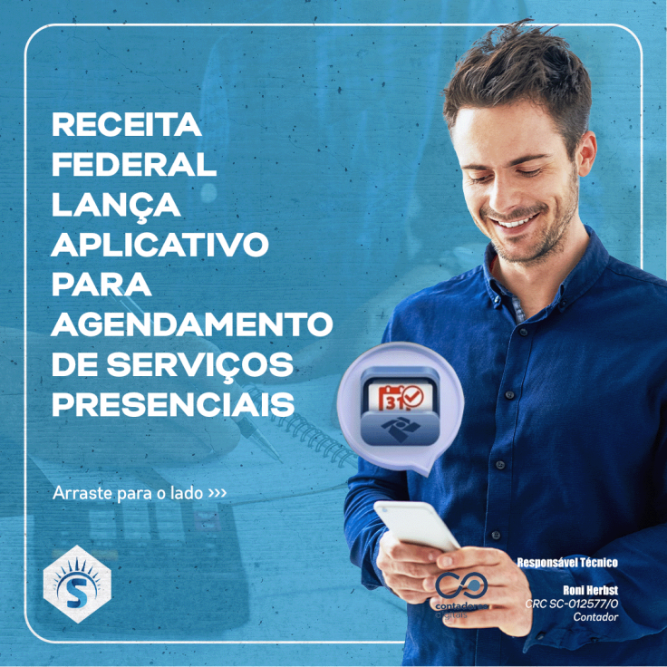 Receita Federal lança aplicativo para agendamento de serviços presenciais
